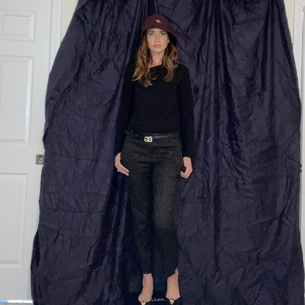 Ann Taylor Devin Fit black cropped pants